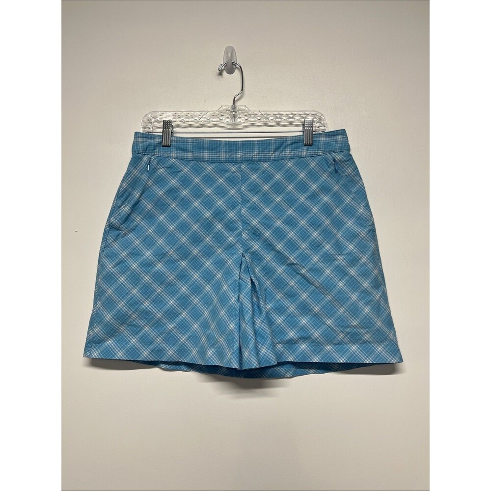 Lady Hagen Shorts Women‎ Size 10 Blue Plaid